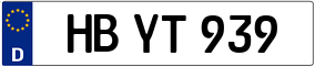 Trailer License Plate